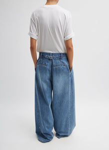 Spring Denim Triple Pleat Jean