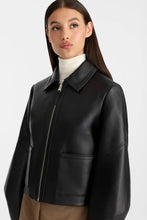 SOLANA-L Relaxed fit leather bomber