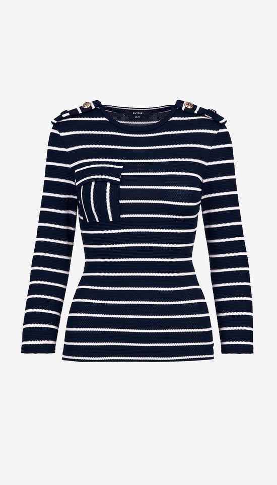 Nautical Knit Stripe Top