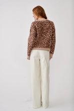 Mari Slouchy Leopard Crew Sweater