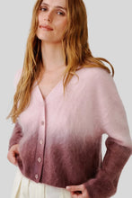 Jolie V-Neck Cropped Ombre Cardigan