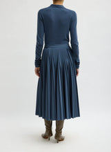 Load image into Gallery viewer, Tropical Wool Pleating Sunray Skirt
