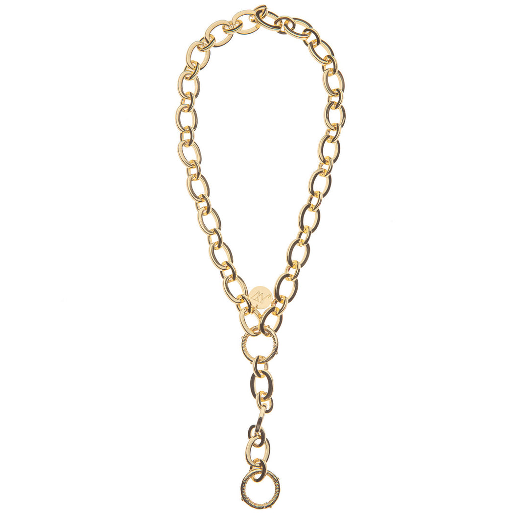 Multi Style Chunky Chain Lariat