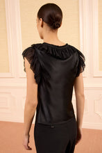 Load image into Gallery viewer, Ilyana Silk Top with Lace Up
