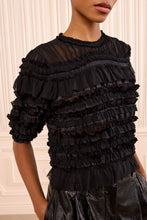 Mabel Short Sleeve Silk Top