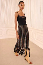 Inez Fringe Knit Midi Skirt