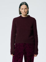 Load image into Gallery viewer, Soft Mohair Shrunken Crewneck Pullover
