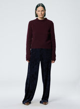 Load image into Gallery viewer, Stretch Velvet Wide Leg Pull On Pant
