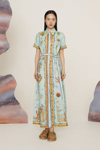 Surrealist Summer Shirtdress