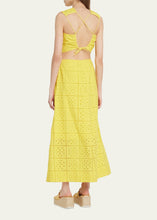 Load image into Gallery viewer, Broderie Anglaise Cut-Out Maxi Dress
