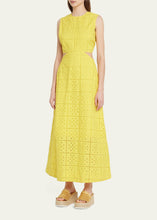 Load image into Gallery viewer, Broderie Anglaise Cut-Out Maxi Dress
