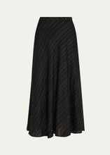 Load image into Gallery viewer, Kala Skirt in Woven Stripe Midi Skirt
