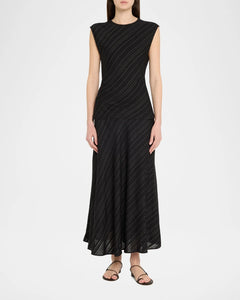 Kala Skirt in Woven Stripe Midi Skirt