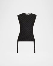 Load image into Gallery viewer, Trina Top in Woven Stripe Tie Top
