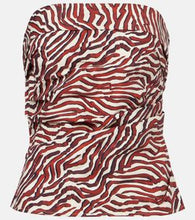 Load image into Gallery viewer, Maisy Strapless Top in Poplin
