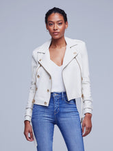 Load image into Gallery viewer, Billie Belted Leather Jacket
