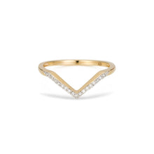 Load image into Gallery viewer, Pavé Diamond V Ring
