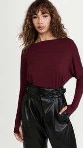 Silk Jersey Slouch Top