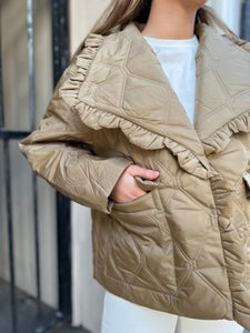 Ripstop Quilt Frill Edge Jacket