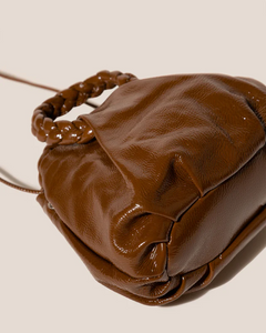 Bombon Crinkled Glossy Small Crossbody Bag