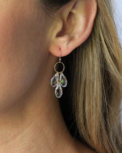 Triple Crystal Earrings