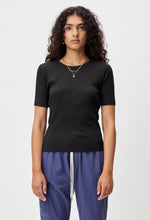 Load image into Gallery viewer, Cotton Rib Crop Tee
