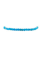 Load image into Gallery viewer, 2mm Yellow Gold Filled Bracelet with Blue Amazonite
