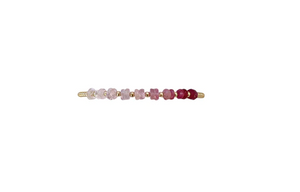 2mm Yellow Gold Filled Bracelet with Pink Sugar Ombré Gold Pattern