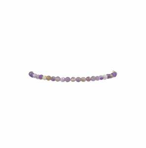 2mm Yellow Gold Filled Bracelet with Mixed Amethyst