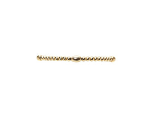 3mm Yellow Gold Filled Bracelet with Orzo Pattern