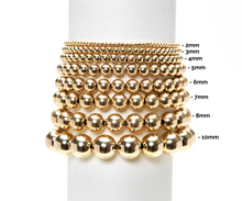 Load image into Gallery viewer, 2mm Yellow Gold Filled Bracelet with Pink Sugar Ombré Gold Pattern
