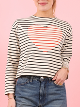 Load image into Gallery viewer, The Piecework Heart Crop Tee
