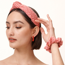 Load image into Gallery viewer, Mosaic Eyelet Knotted Headband

