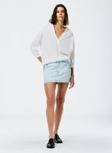 Load image into Gallery viewer, Bleached Denim Mini Skirt
