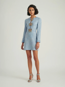 Camille Bows Short Tweed Dress