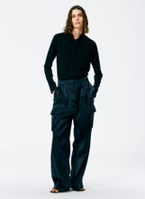 Load image into Gallery viewer, Shiny Nylon Pleated Stella Cargo Pant
