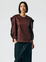 Load image into Gallery viewer, Lightweight Cotton Sateen Square Sleeve Top
