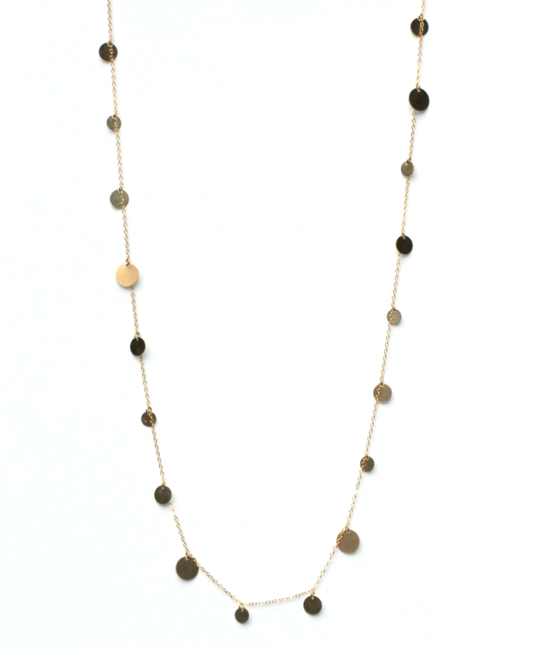 Gold Multi Disc Necklace